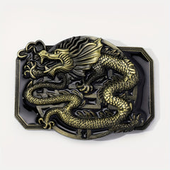 Western Dragon Belt Buckle For Women & Men Vintage Jeans Accessories