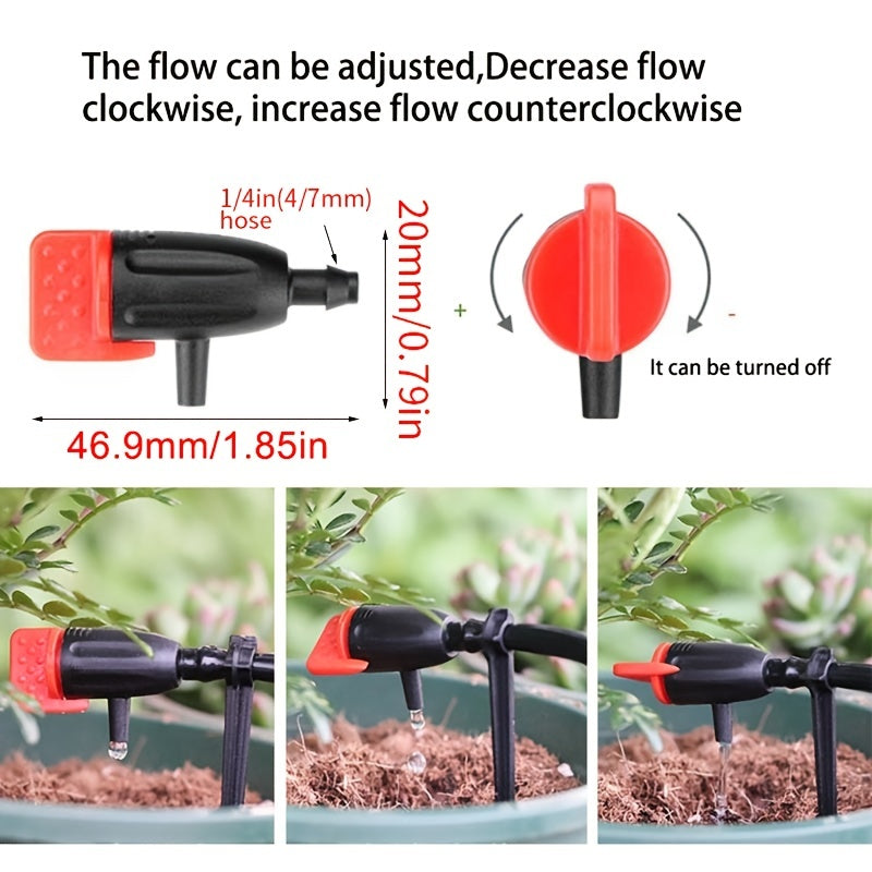 Adjustable Micro Drip Irrigation Sprinklers 50pcs