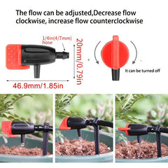 Adjustable Micro Drip Irrigation Sprinklers 50pcs