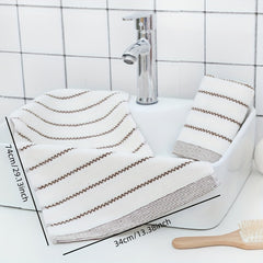 Soft Thickened Hand Towel 13x29in Plain Absorbent Towel For Bathroom