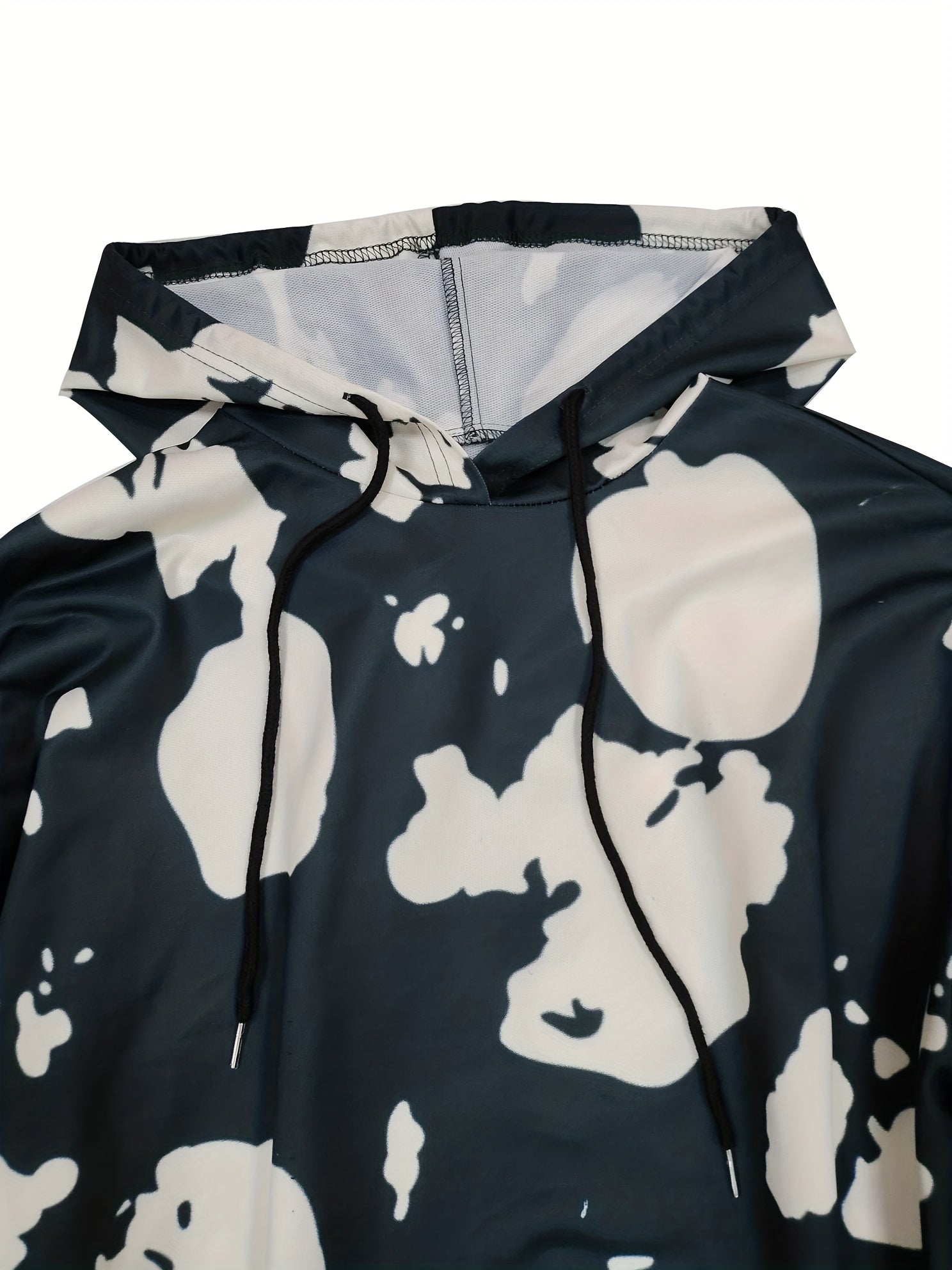  Printed Hooded Sweatshirt & Jogger Set