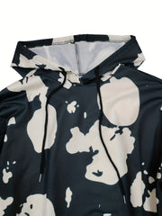  Printed Hooded Sweatshirt & Jogger Set