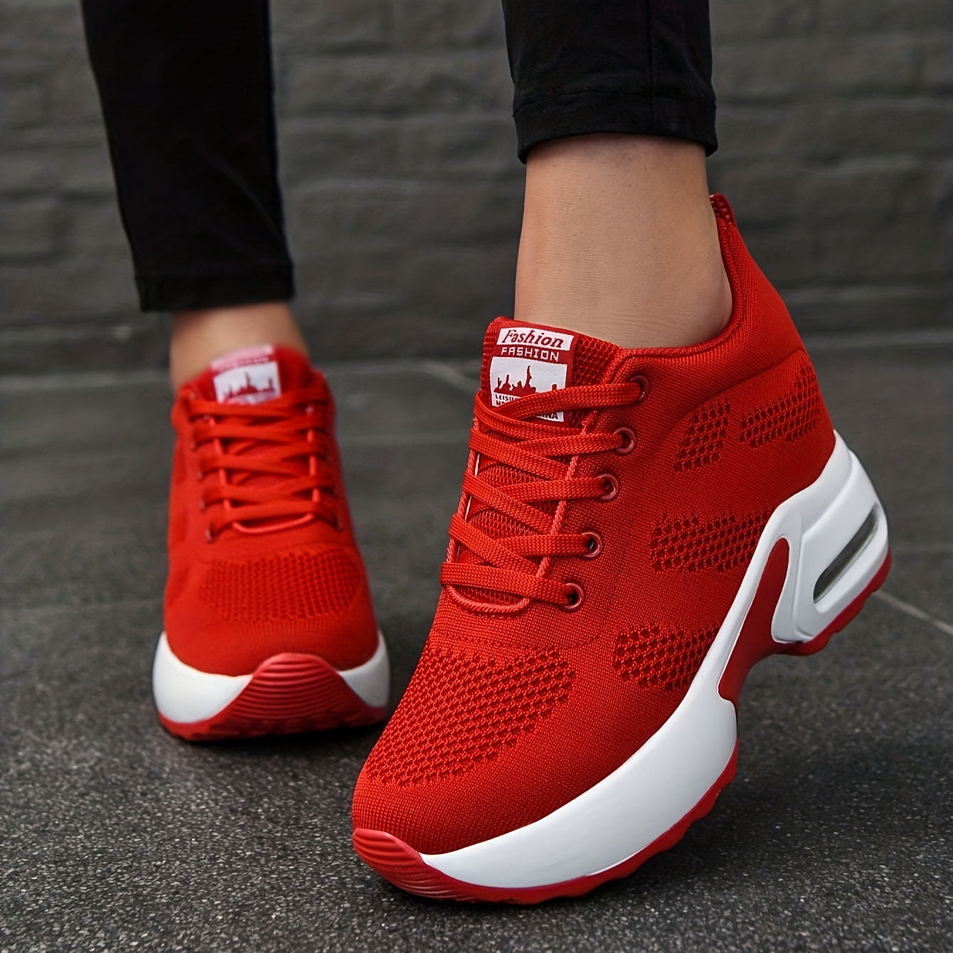 Women's Hidden Heel Breathable Athletic Sneakers