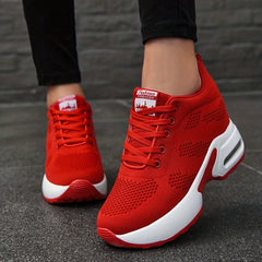 Women's Hidden Heel Breathable Athletic Sneakers