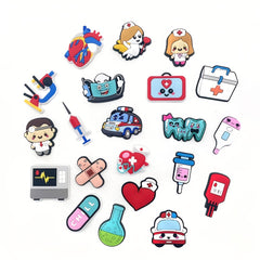 30pcs Cartoon Medical Care Shoe Flower Shoe Jewelry Decoration