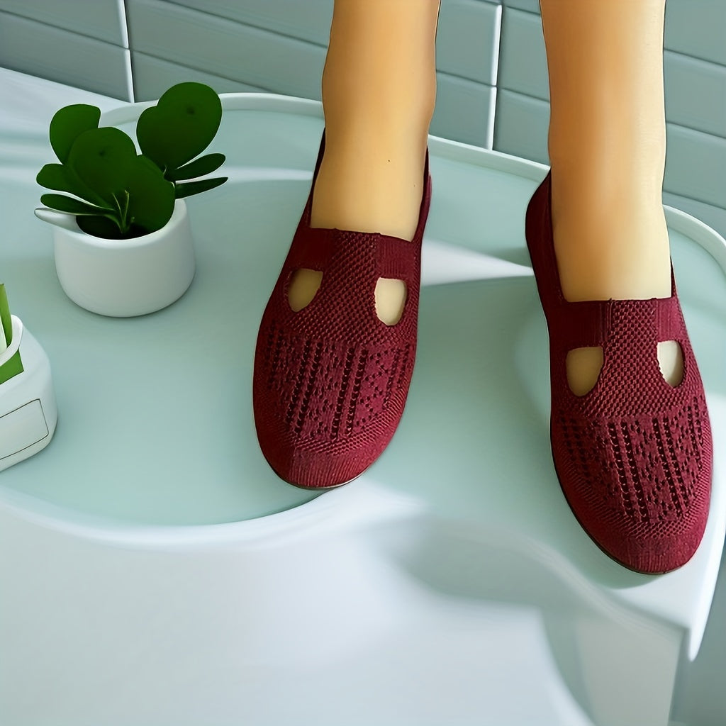 Women's Casual Mesh Walking Shoes Lightweight Sport Flat Shoes