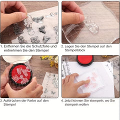 1pc Silicone Transparent Seal for DIY Decorative Painting Tool