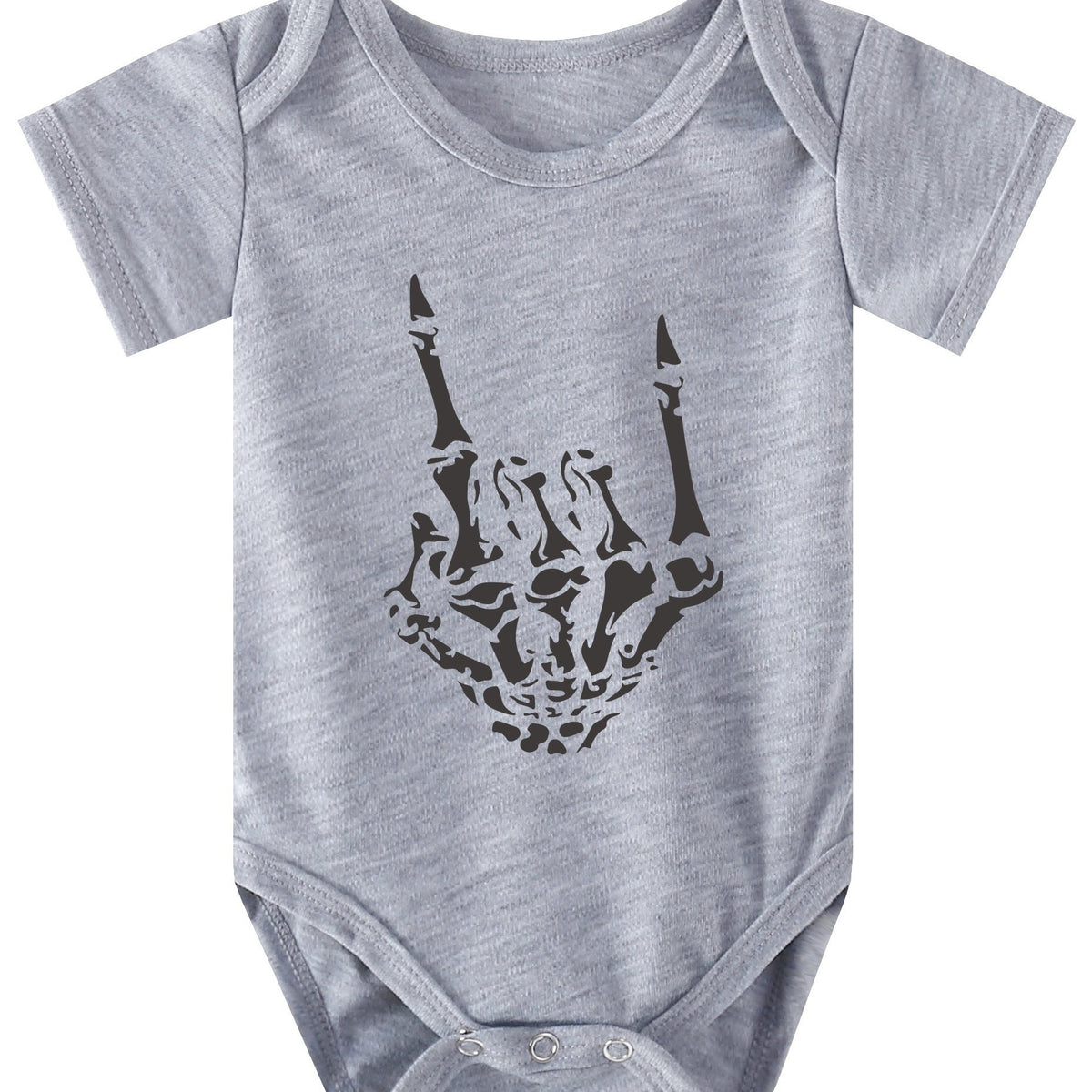 Skull Hand Halloween Funny Pattern Print Onesie Baby Pregnancy Sweatshirt