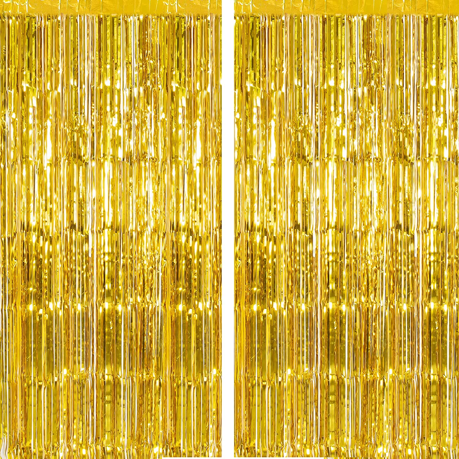 2 Pack Tassel Rain Curtain Rose Golden Party Decoration