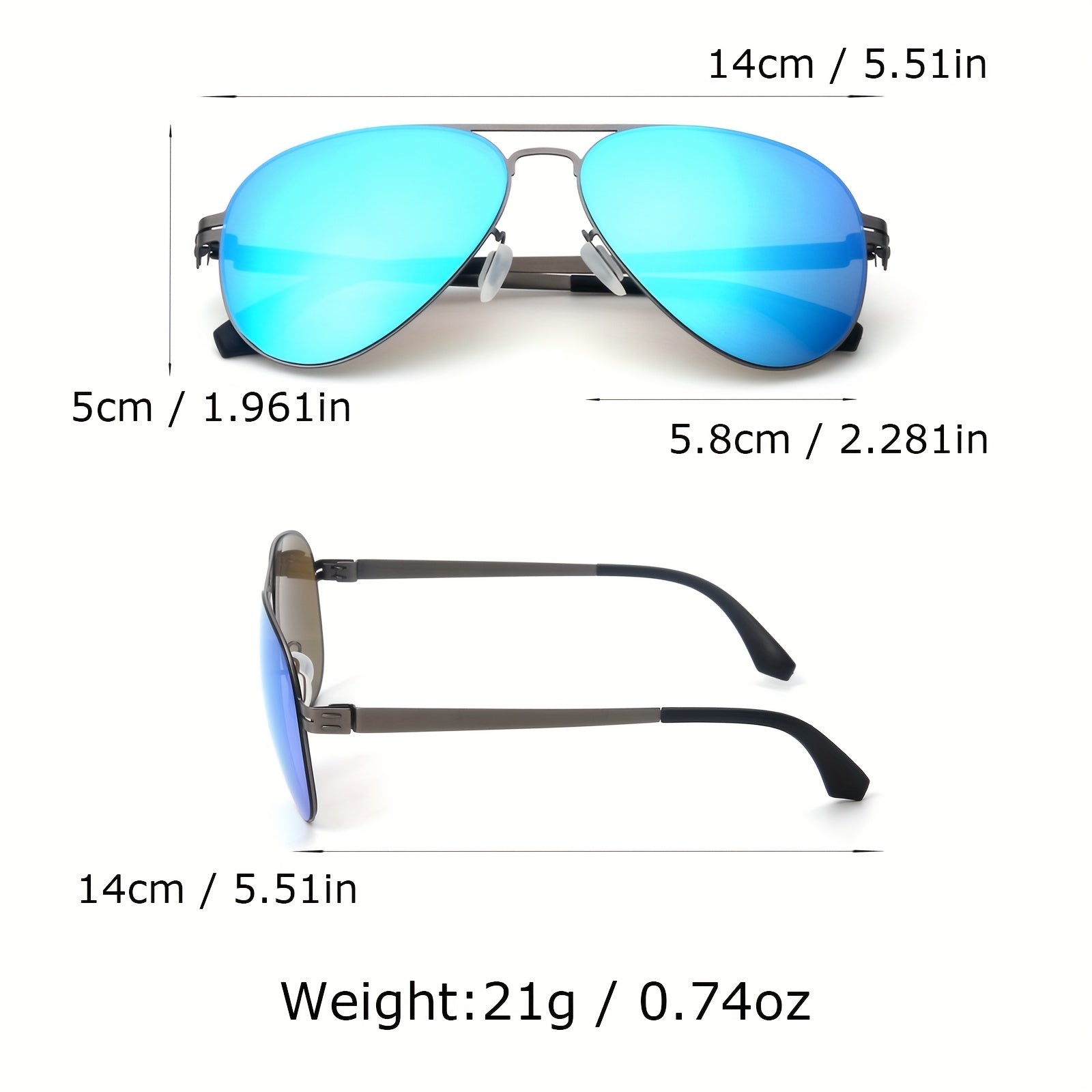 High Stainless Steel Polarized Sunglasses For Men 3 Colors Ultralight