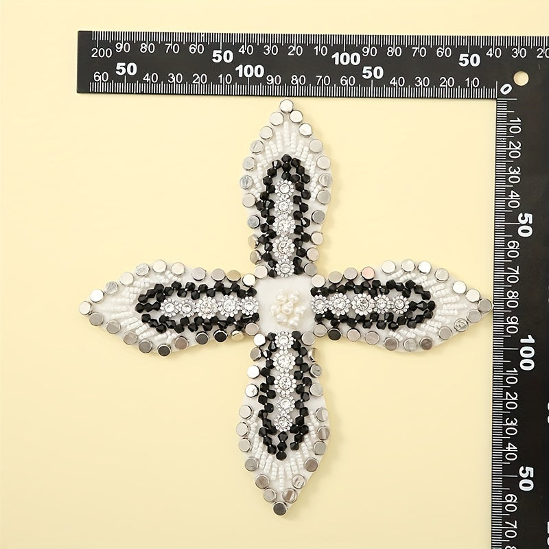 Artificial Diamond Chunky Bead Sewing Patch