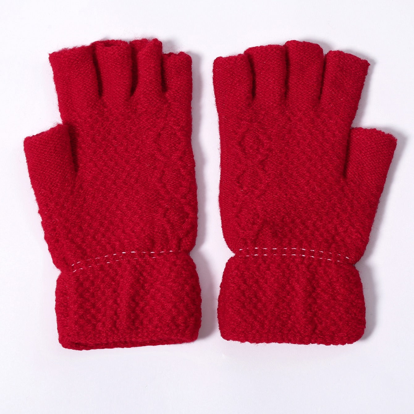 Women's Winter Knitted Wool Split Finger Touch Screen Gloves