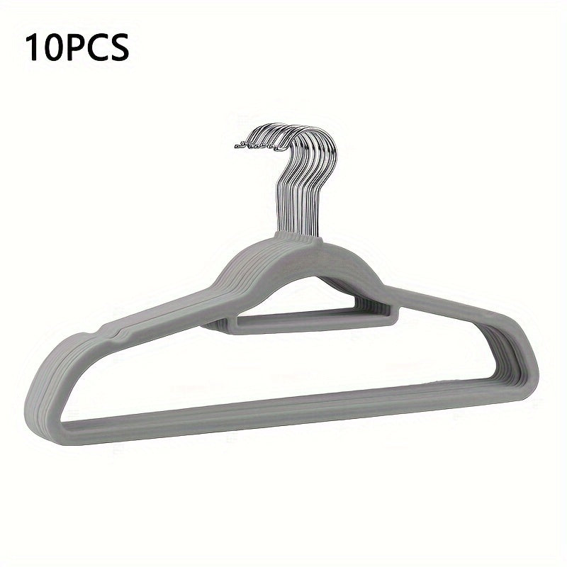 10pcs Suit Hangers Slim Non Slip Heavy Duty Adult Hangers Space Saving