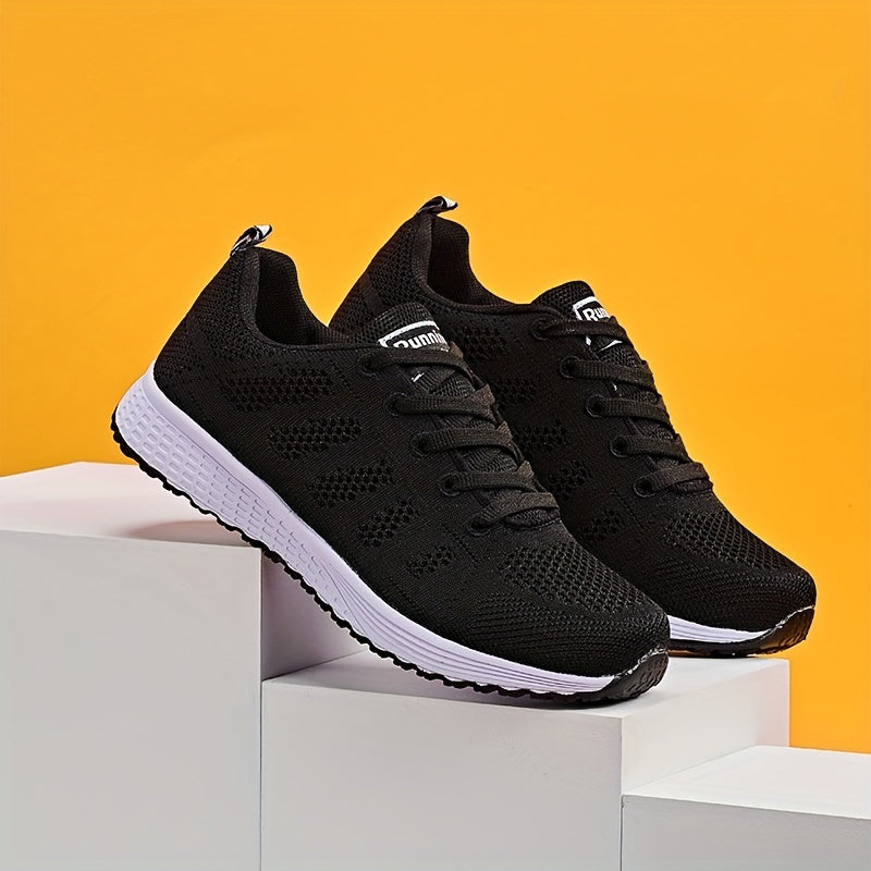 Women's Lace-up Casual Sneakers Comfortable Walking Shoes