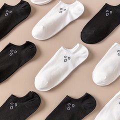 10 Pairs Cartoon Print Low Cut Ankle Socks Women's Stockings & Hosiery