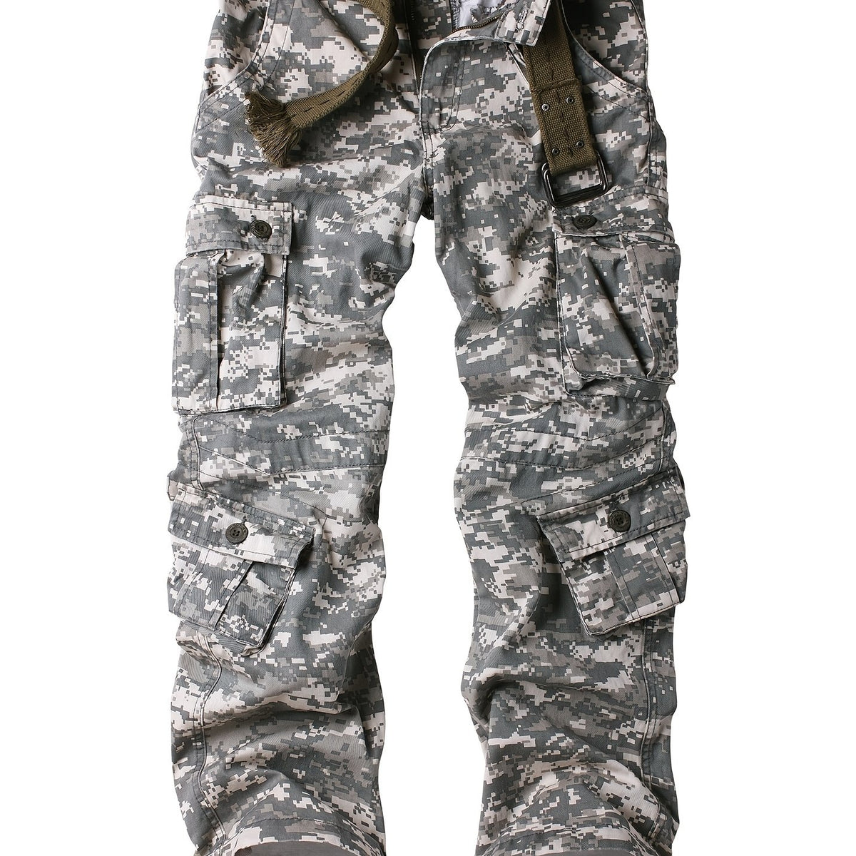 Men's Camo Cargo Pants with Pockets