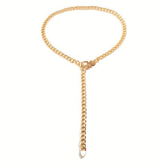 Punk Waist Chain Metal Tassel Dress Girdle For Women