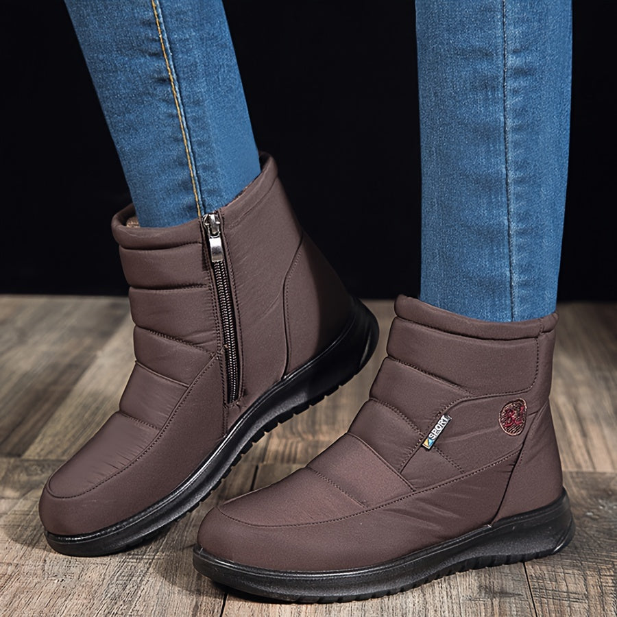 Waterproof Faux Fur Snow Boots for Women