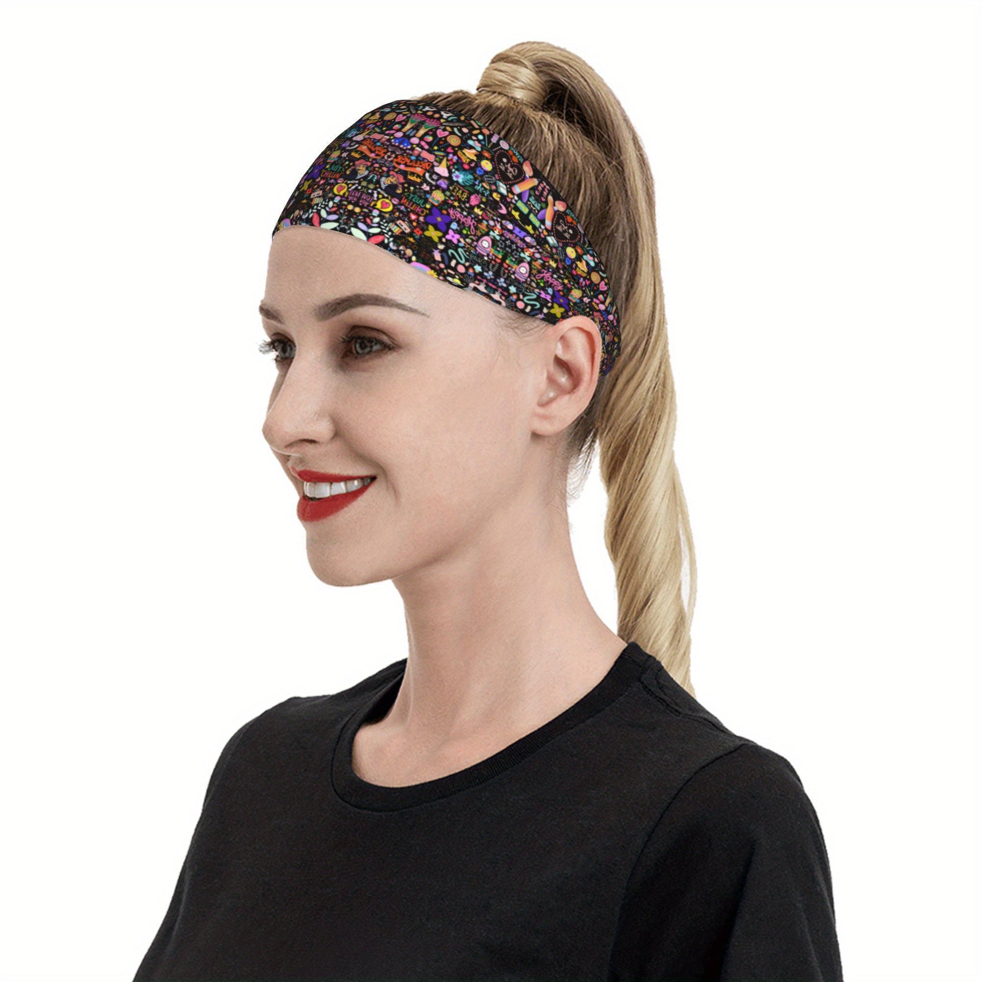 Men's Non Slip Breathable Headband Fitness Band Multicolor