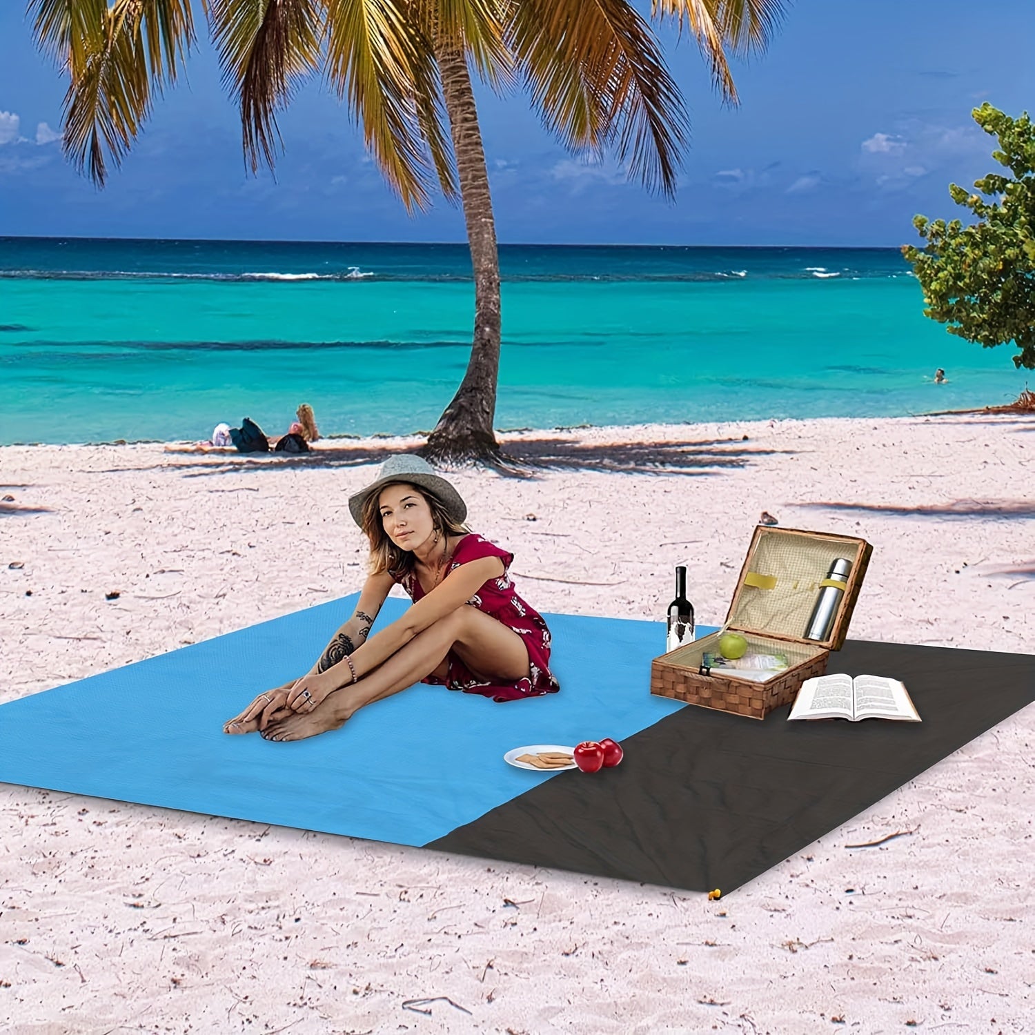 Sand Beach Blanket Extra Large 200 210 For 4 7 Adults Beach Mat Big Compact
