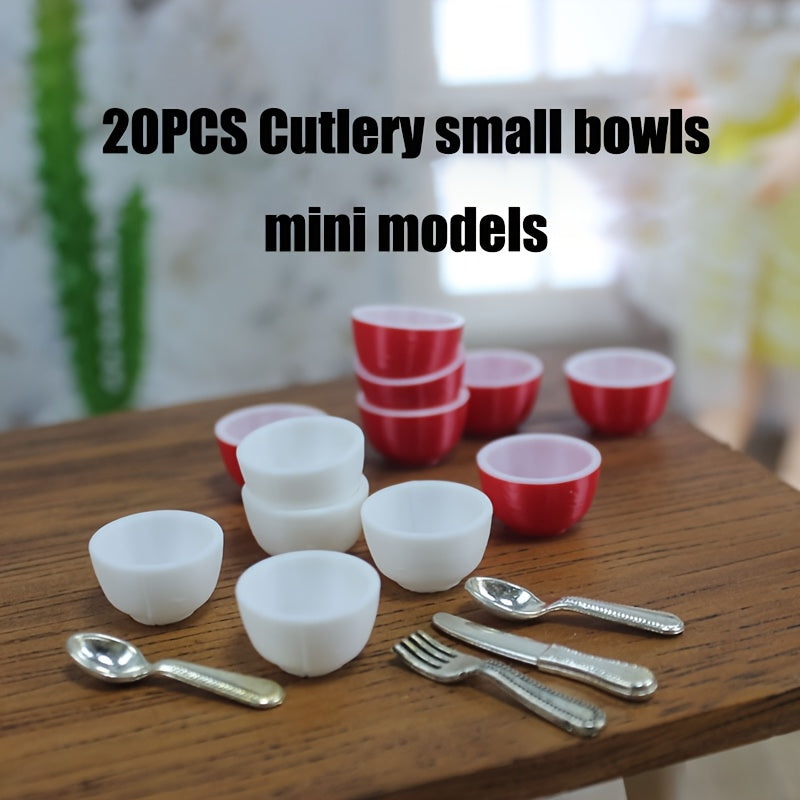 Mini Tableware Pocket Bowl Rice Bowl Playhouse Toy Food