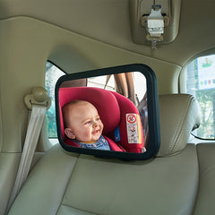 360 Rotating Safety Mirror for Children's Car Seats - Rectangular Convex L