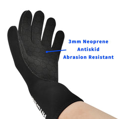 Turbo 3mm Scuba Gloves Antiskid Surfing Kayaking Snorkeling S
