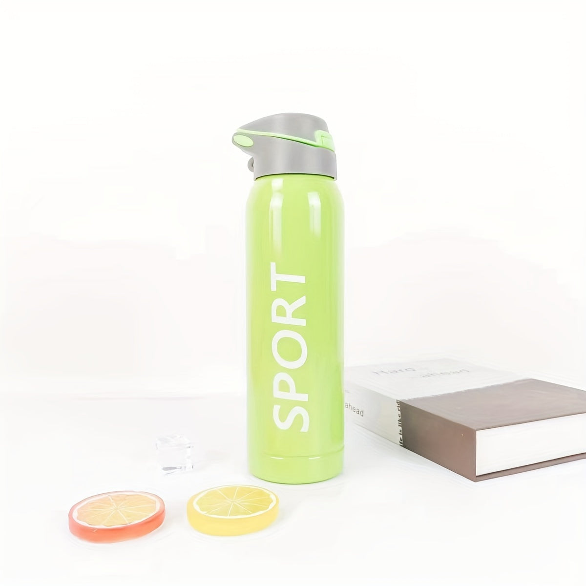 500ml Stainless Steel Sports Cup with Straw for Girls