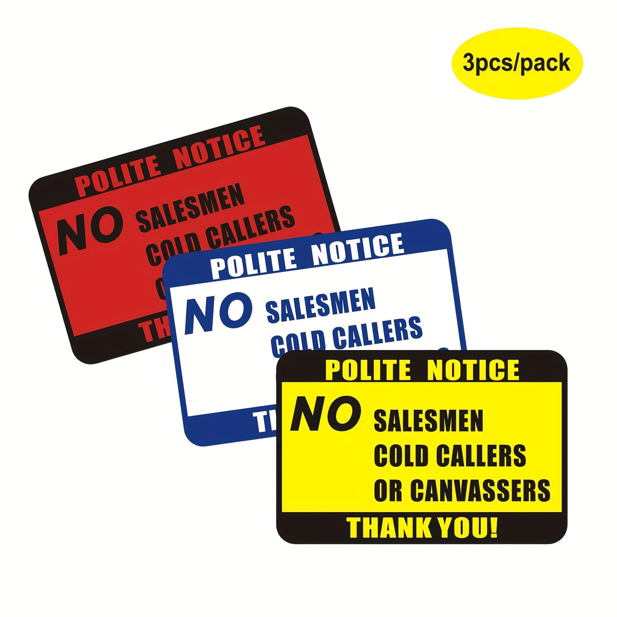 3pcs Waterproof Sun & Fade-proof Vinyl Sticker Decal 15.6x4inch Pack