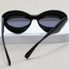 Y2K Inflated Cat Eye Sunglasses For Women Men UV400