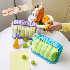Makeup Bag Toast Bread Type Wash Bag for Business Trips