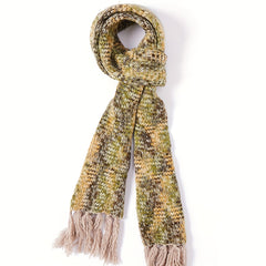 Casual Tassel Knitted Scarf for Women