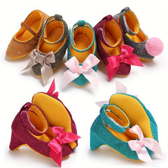 Baby Girl High Heel Shoes Soft Slip On Walking Shoes for Photo Party