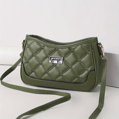 Love Embroidery Crossbody Bag Solid Color All Match Purse