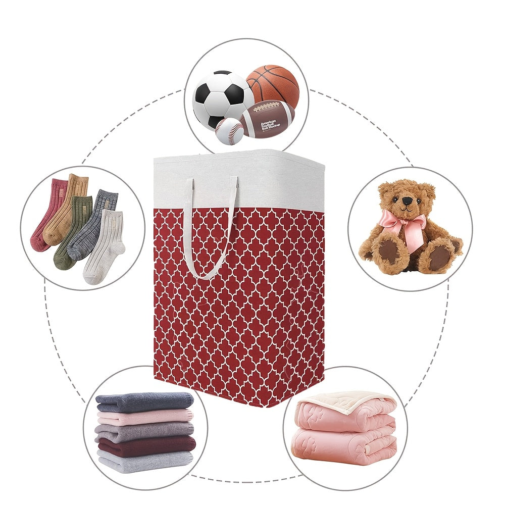 2pcs Large Folding Storage Bins with Handles for Clothes Quilts Toys