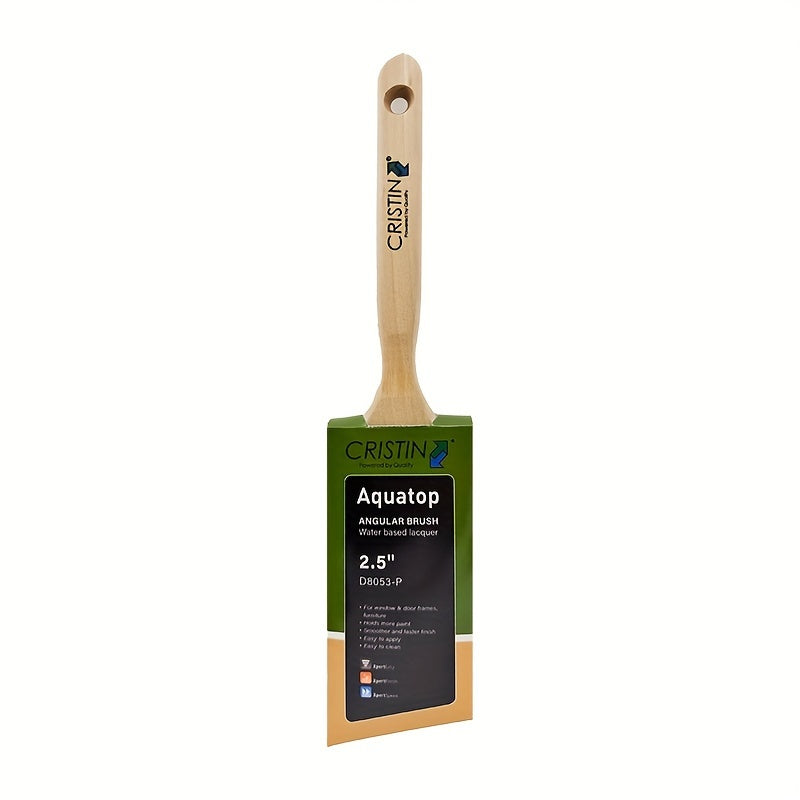 Synthetic Long Handled Angled Paintbrush Easy To Clean