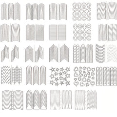 French Manicure Nail Stickers Self Adhesive Tips Guides