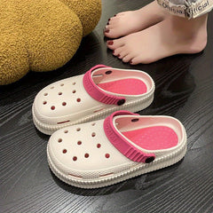 Women's Platform Garden Clogs Hollow Out Slide Shoes