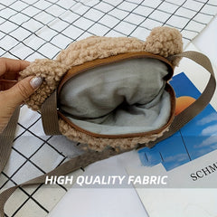 Bear Head Crossbody Bag Coin Purse for Girls