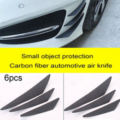 6pcs Carbon Fiber Air Bumper Spoiler - Upgrade Your Car's Aesthetic