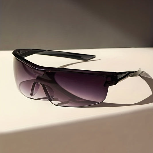 Y2K Semi Rimless Gradient Lens Sunglasses UV400