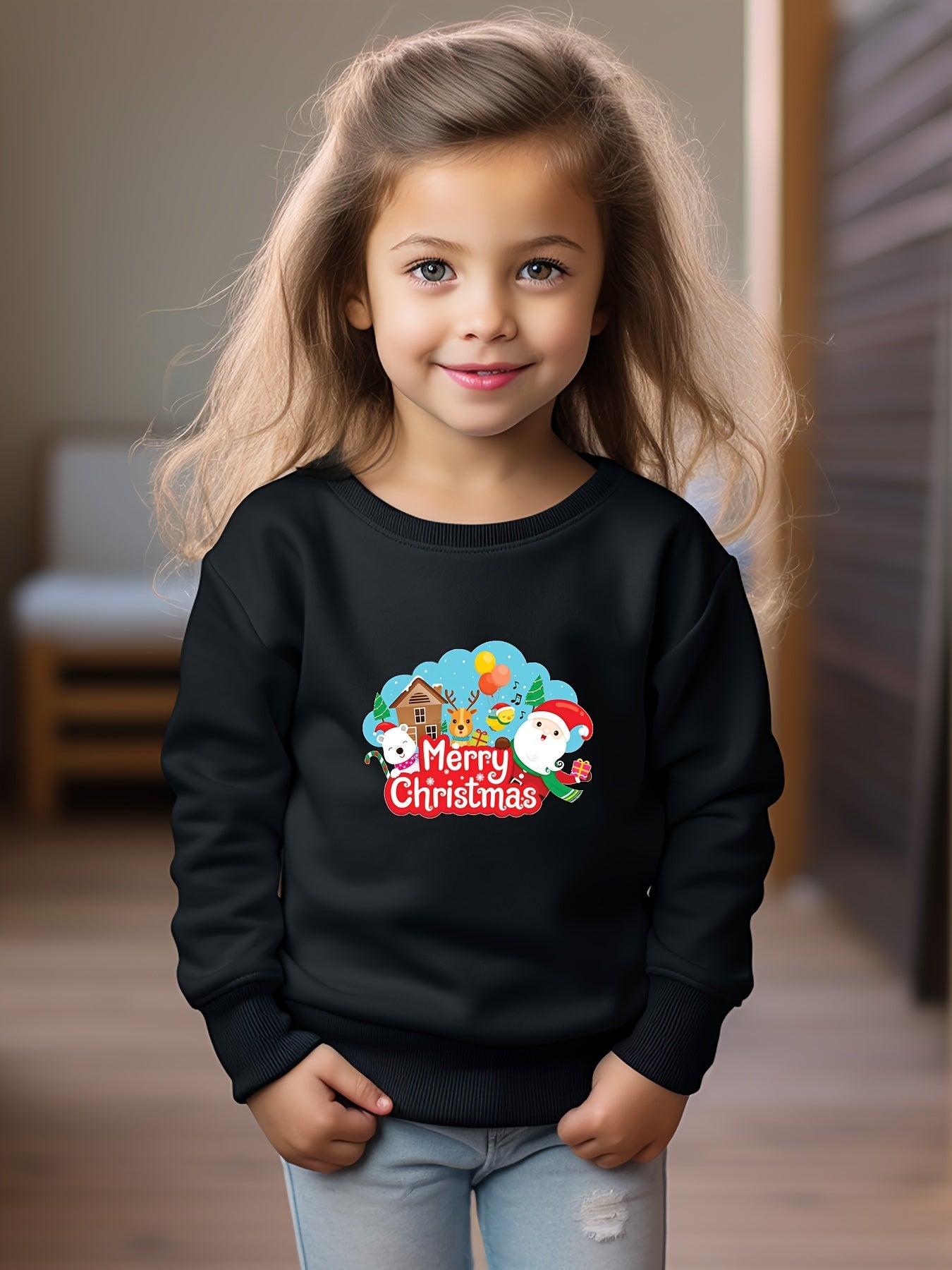 Comfy Crew Neck Sweatshirt Christmas Gift