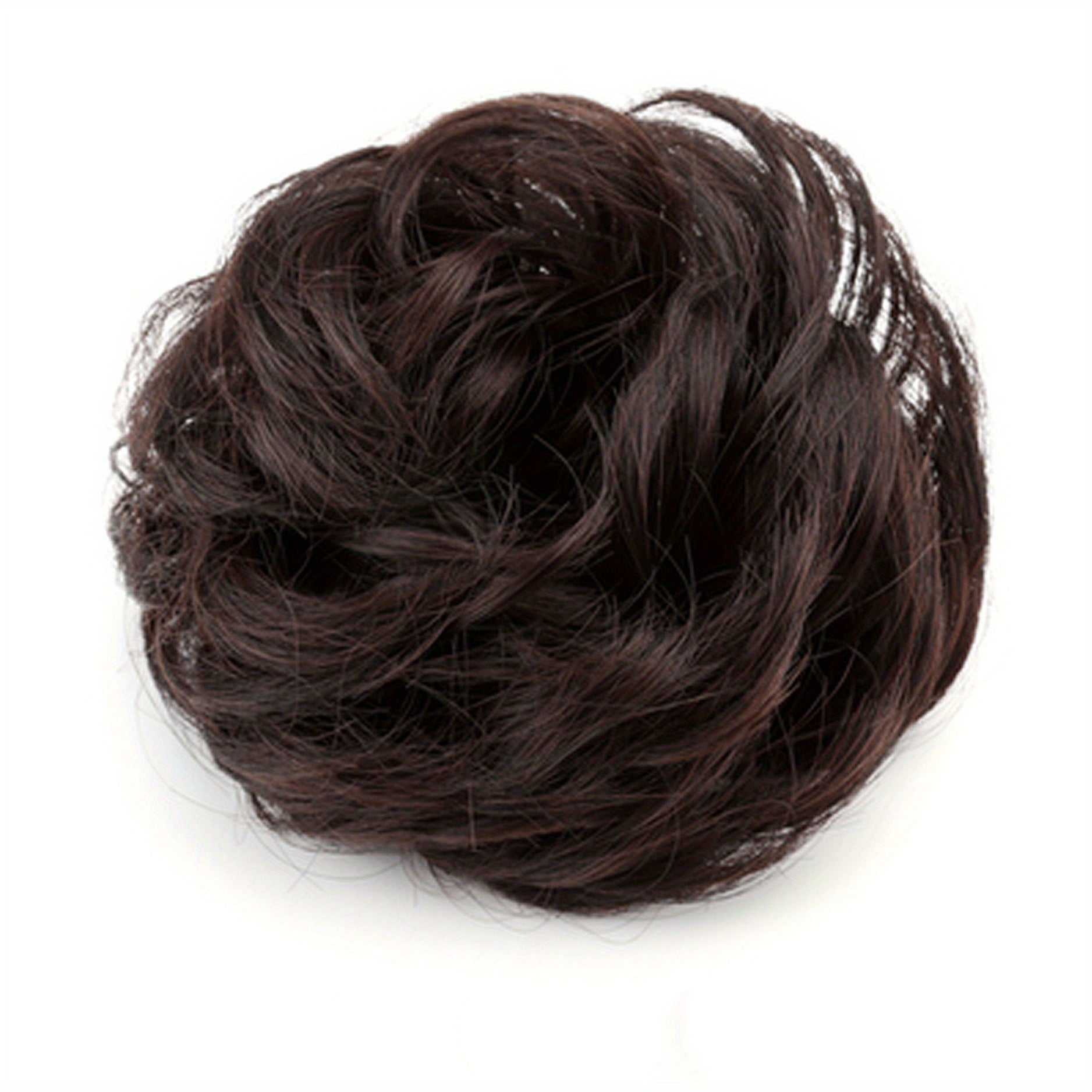 Fluffy Wigs Hair Tie Bun Scrunchie Hair Accessories Women's
