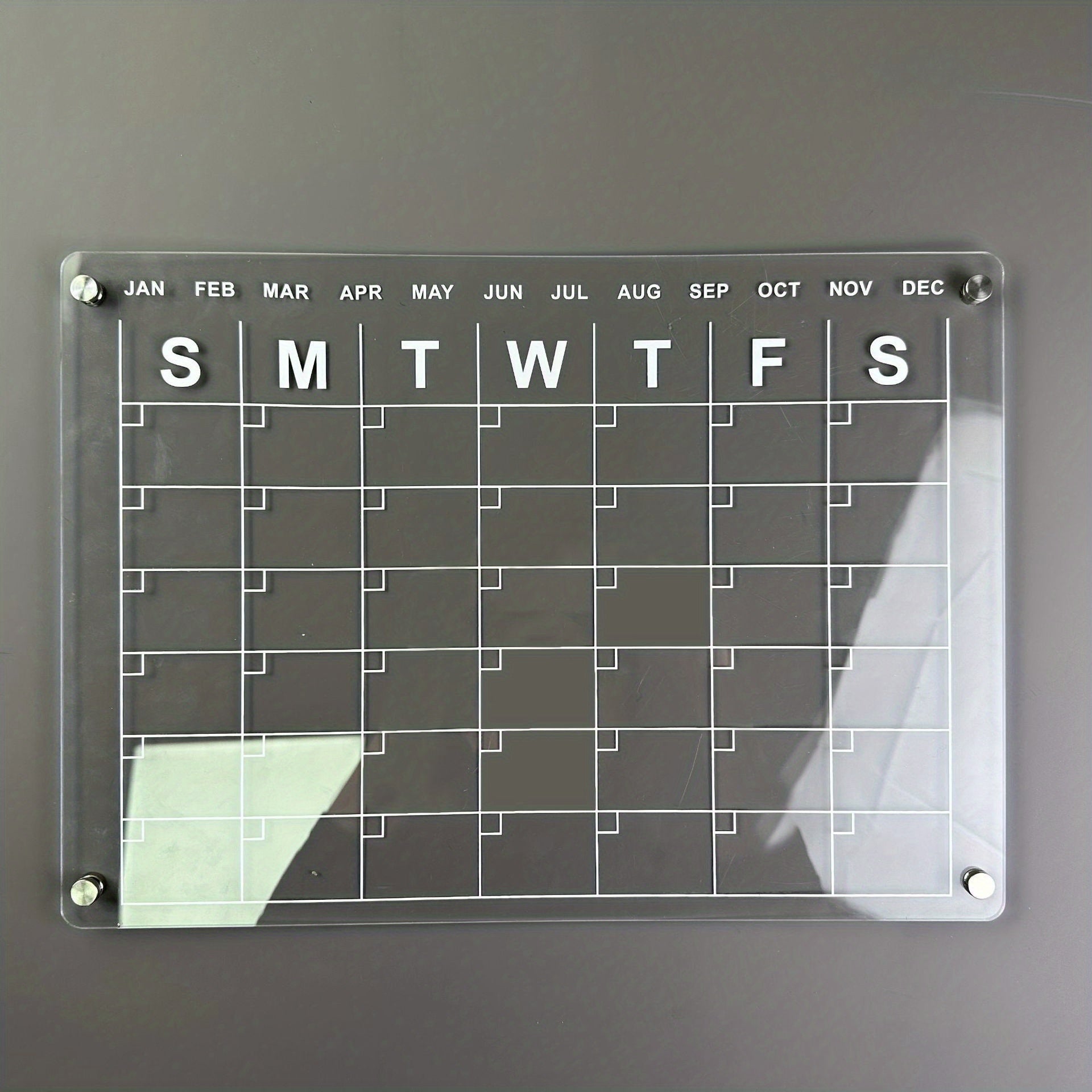 Magnetic Acrylic Dry Wipe Writing Board Calendar Bulletin Board