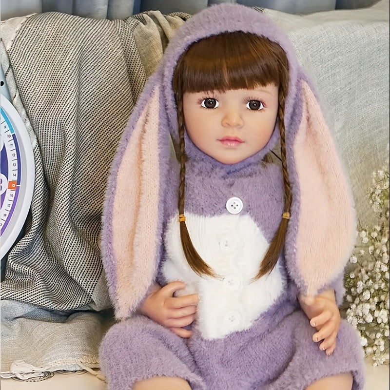 Silicone Realistic Baby Doll Girl Toy DIY Dressing Hair Styling
