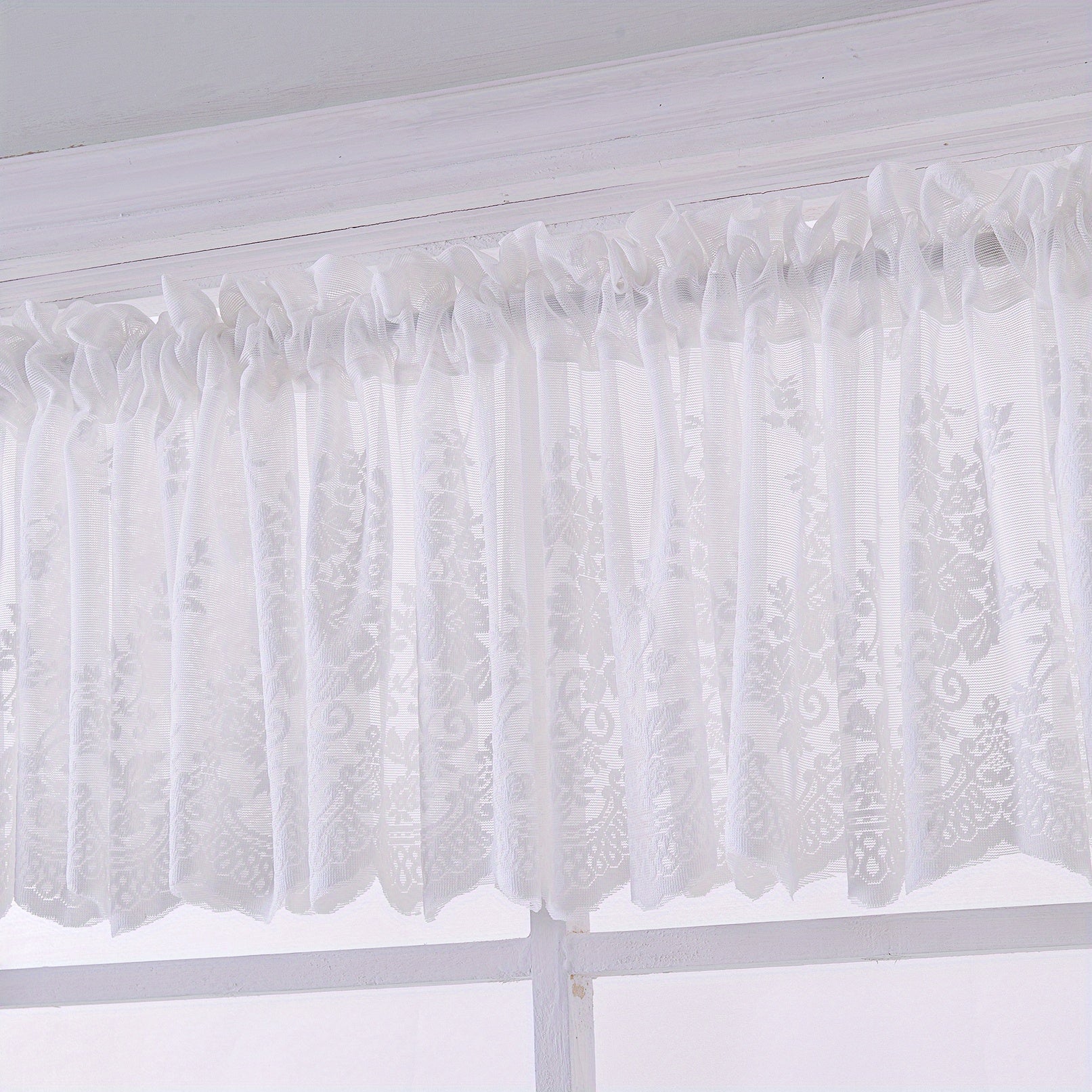 Pastoral Floral Curtain for Kitchen Bedroom Balcony Cafe Living Room