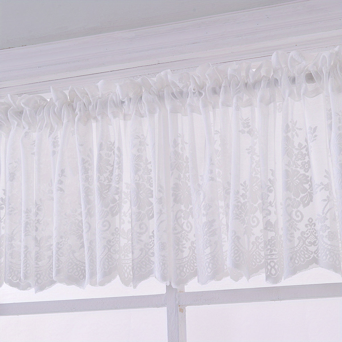 Pastoral Floral Curtain for Kitchen Bedroom Balcony Cafe Living Room