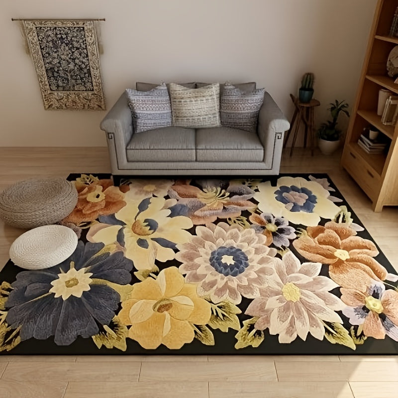 European Carpet Modern Light Geometric Print Area Rug Home Decor