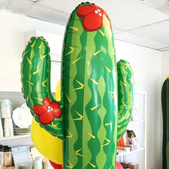 Aluminum Film Cactus Balloons for Holiday Decor