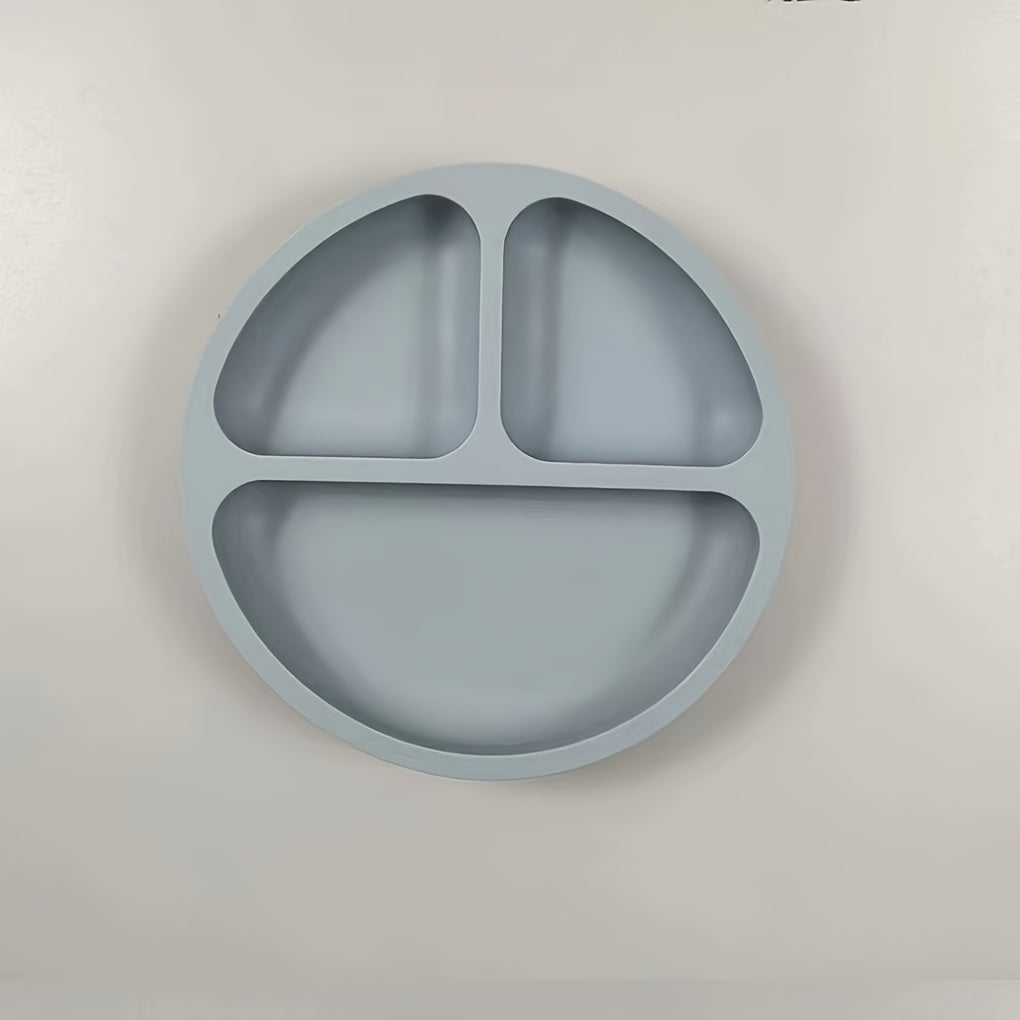 Silicone Happy Face Plate with Strong Suction Cups